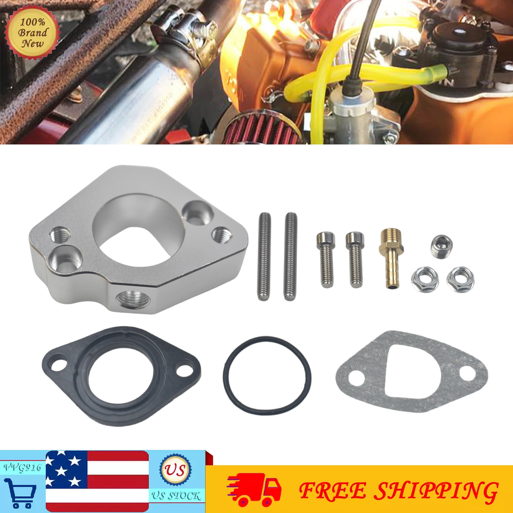 Billet Intake w/ Pulse Manifold Silver For Predator 212cc 196cc KT196 Go Kart