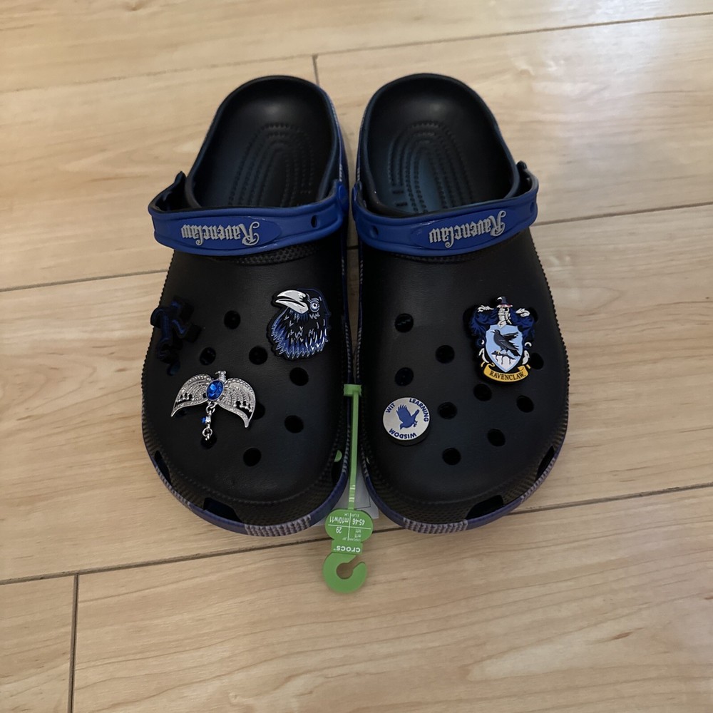 Men’s Harry Potter Ravenclaw Crocs Size 11 Trimmed In Blue
