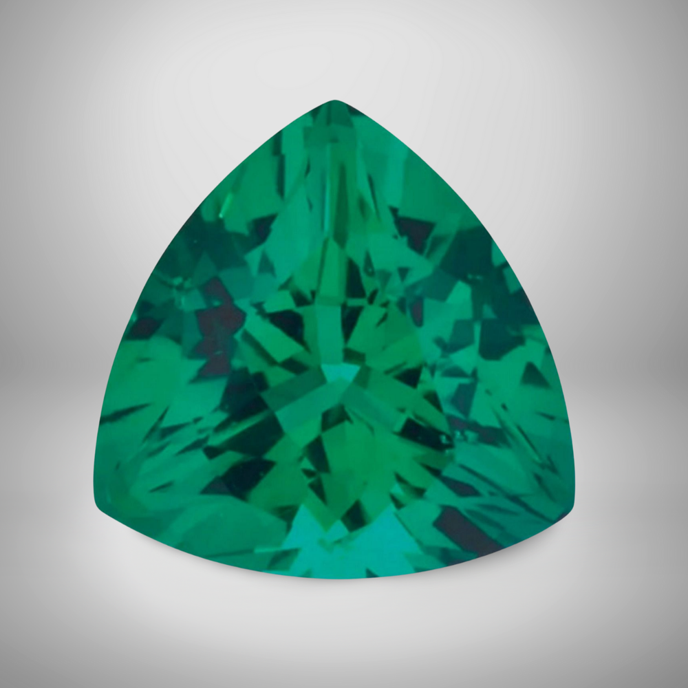 5.2 Ct Flawless Emerald Trillion Cut Gemstone 11mm Jewelry