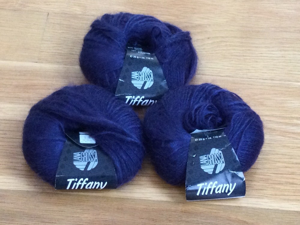 LANA GROSSA Yarn Super Kid Silk Mohair Skeins/ Cakes “Tiffany” Purple 03