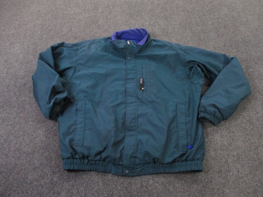 Vintage Patagonia Jacket Men L Blue Lined Lightweight Active Rain Hiking Outdoor