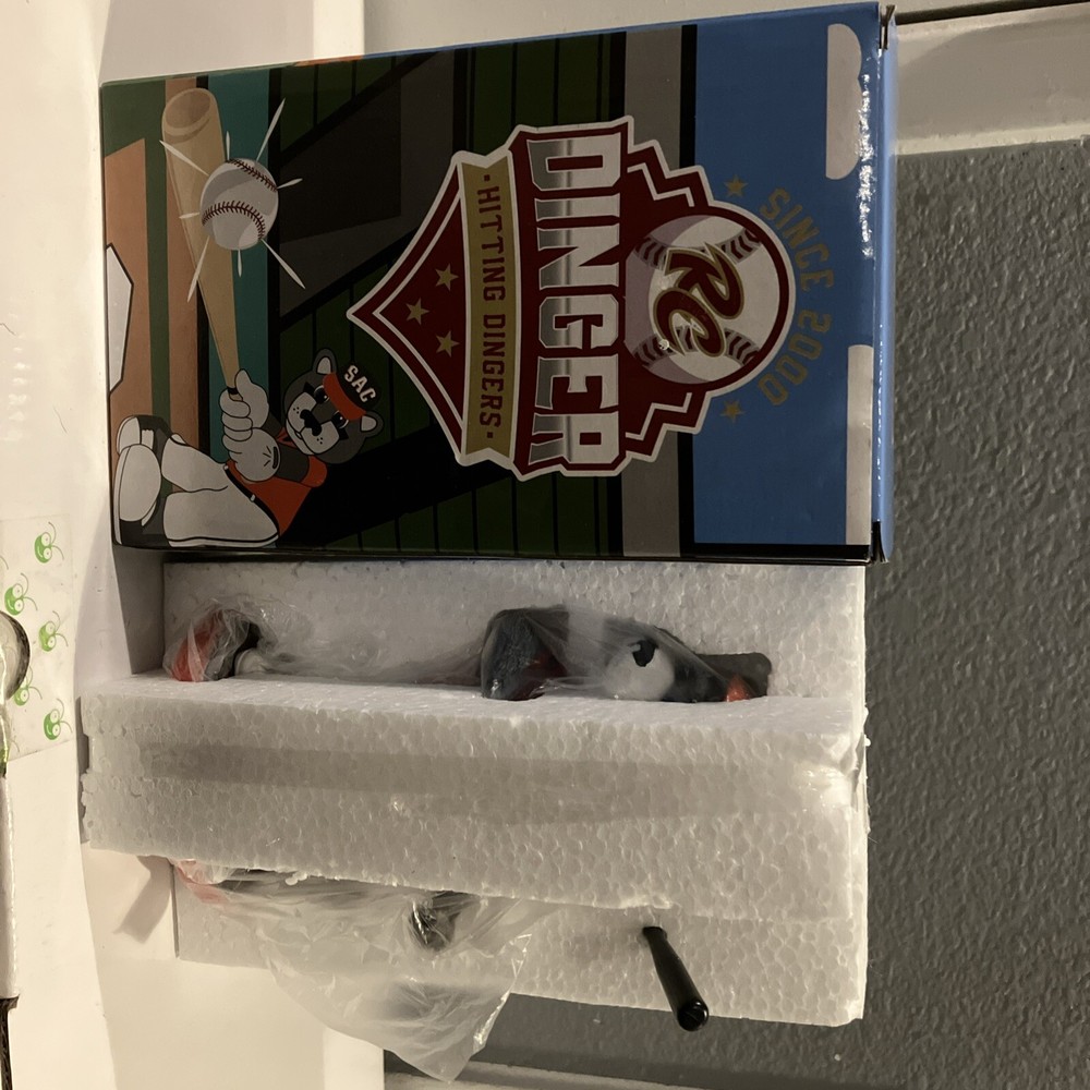 2023 Dinger Home Run HR Mascot Bobblehead Sacramento River Cat SGA Sealed New
