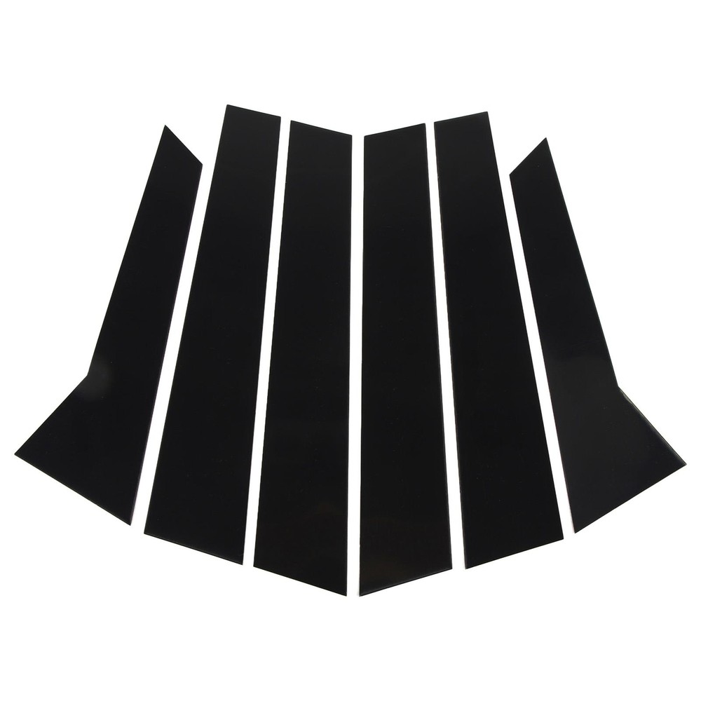 Glossy Black B Pillar Trim Decal Kit for macan 2014 to 2023 6 Pieces