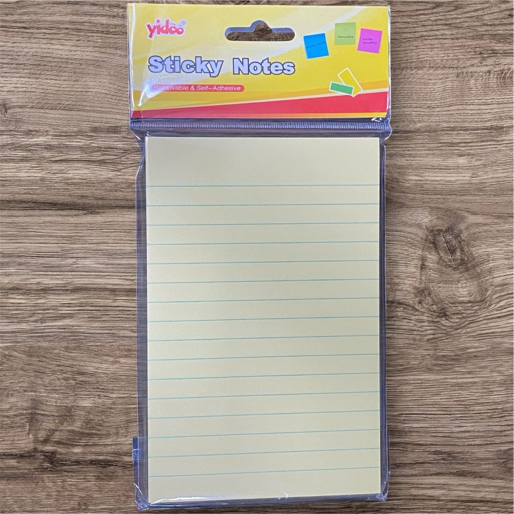 Yidoo Removable Lined Sticky Notes for School Office and Study