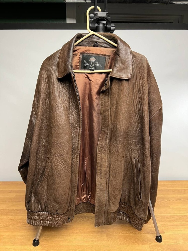 Vintage Luis Alvear XLT Leather Jacket - Rare Outerwear, Made in Korea