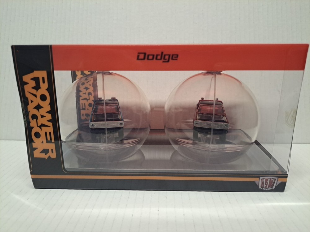2024 1:64 M2 Machines 1979 Dodge POWER WAGON Walmart Exclusive Ornament Set!