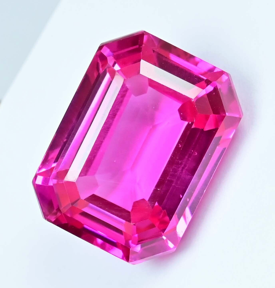 36.80 Ct Natural Mogok Pink Ruby Emerald AGL Certified Flawless Loose Gemstone for Jewelry Making