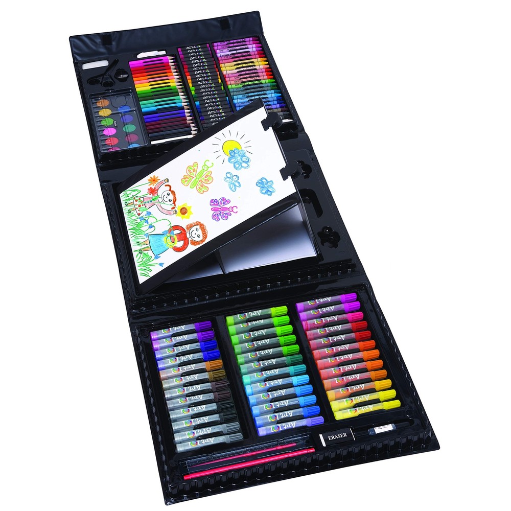 Budding Artist 154 Pc Junior Artist Trifold Easel Set, Includes markers, cray...