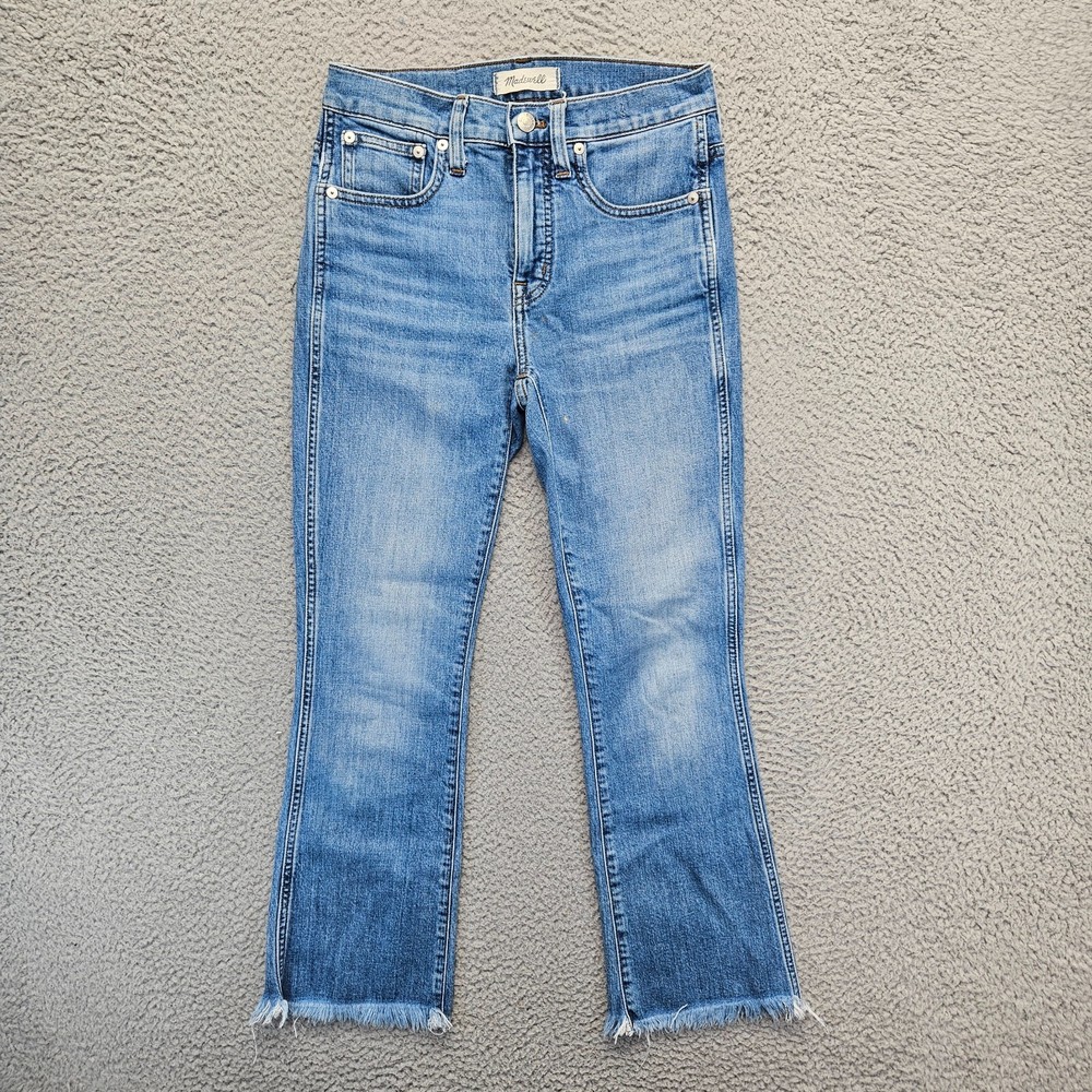 Madewell Womens Size 24 Blue Cali Demi-Boot Comfort Stretch Jeans