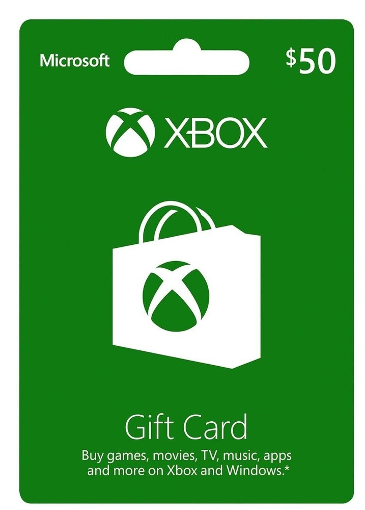 50 USD Xbox Live Gift Card - US Microsoft Digital Code