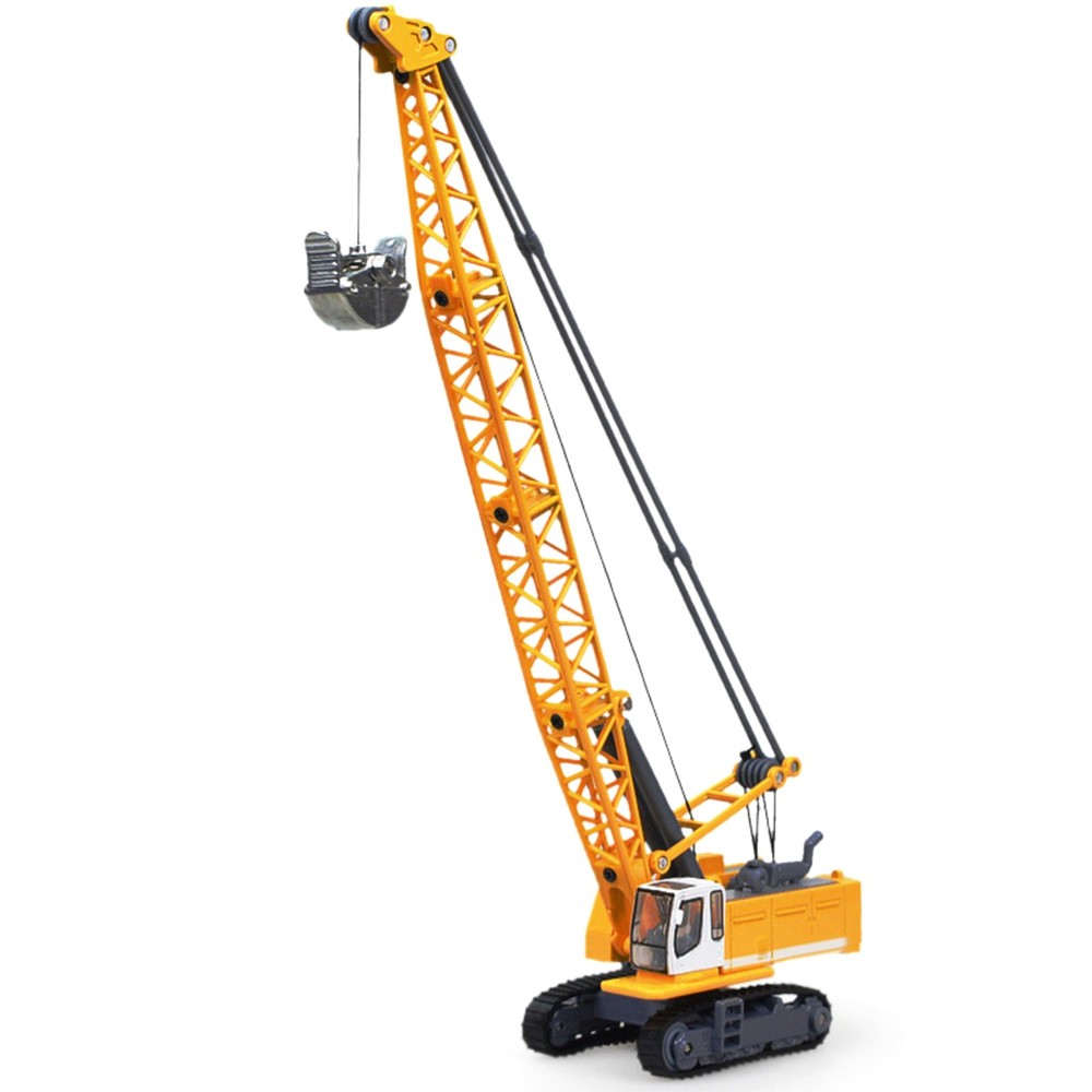 1/87 Diecast Alloy Machinery Crawler Tower Cable Excavator Crane Vehicle Model