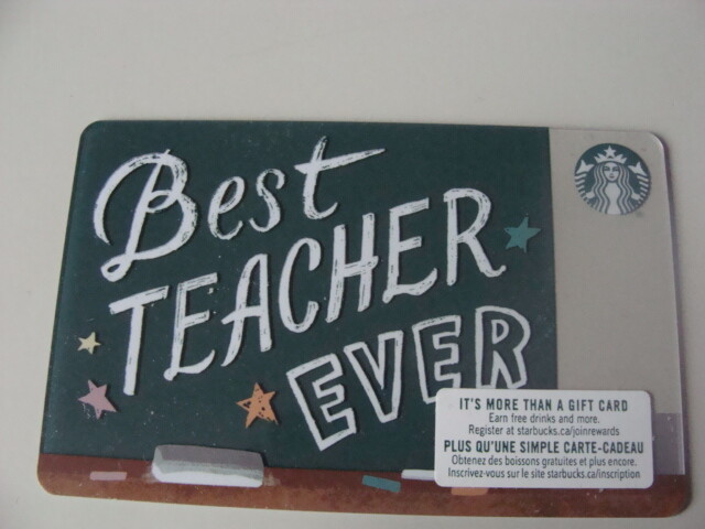 GIFT CARD-STARBUCKS-CANADA-CA-6166-2018-BEST TEACHER EVER-image