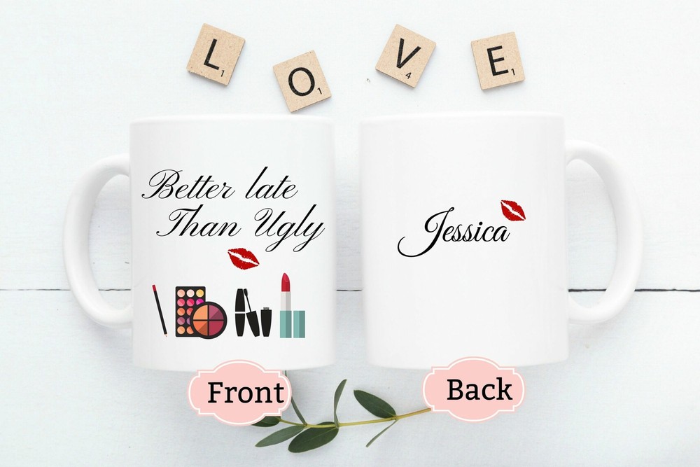 Personalized Makeup Mug Customizable Makeup Artist Mug Cute Name Mug