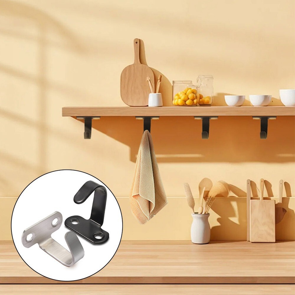 Heavy Duty Set of 10 Wall Mounted Hooks for Hanging For Coats and Bags