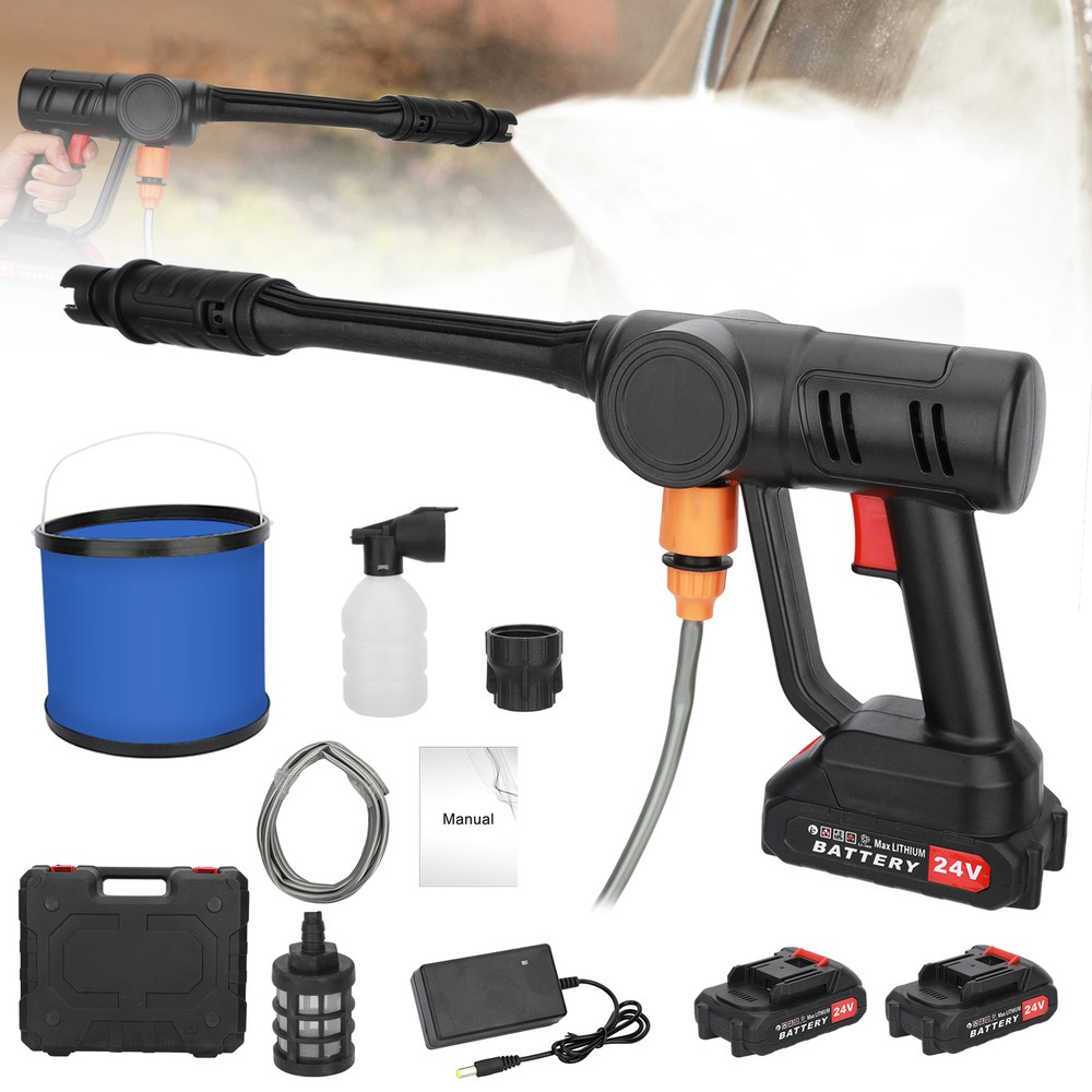 300W Cordless High Pressure Car Washer Metal Water Jet Cleaner