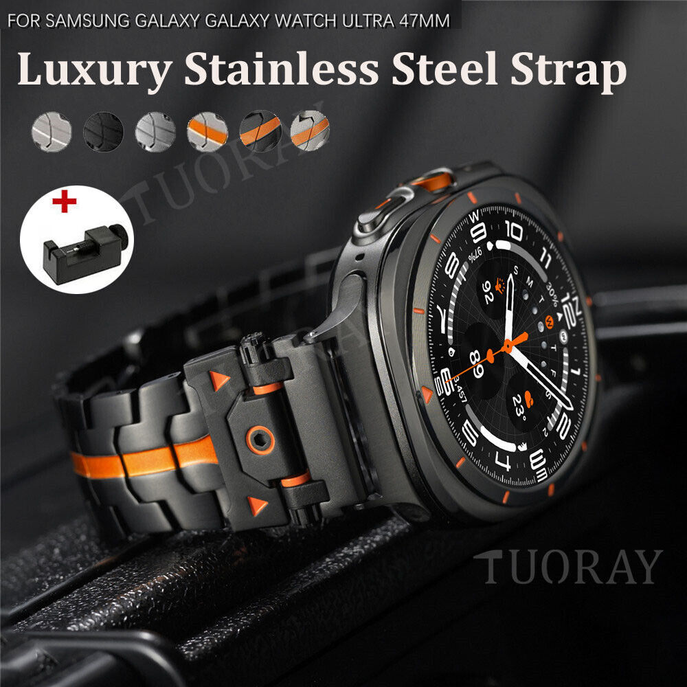 Stainless Steel Band Link Bracelet For Samsung Galaxy Watch Ultra 47mm Quick Fit