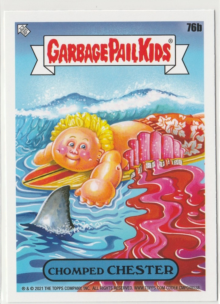 Chomped Chester #76b Garbage Pail Kids GPK 2021 Vacation Series