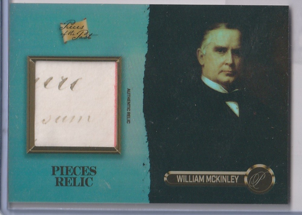 William McKinley Authentic Hand Written Relic Pieces Of The Past Short Print