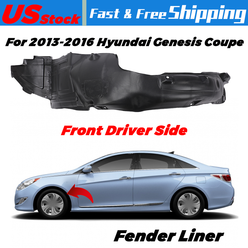 2011-2015 Hyundai Sonata Hybrid Front Driver Side Fender Liner