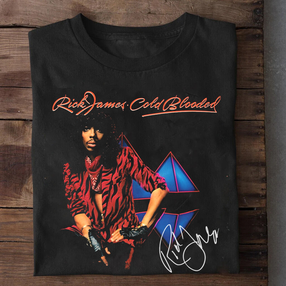Rick James Cold Blooded  Short Sleeve Cotton All Size Shirt  - NO IMPORT FEES