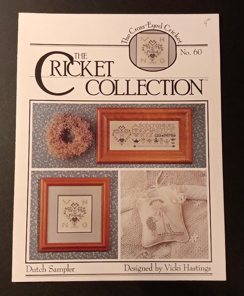 DUTCH SAMPLER Cricket Collection  COLLECTION NO. 60  Cross Stitch Pattern