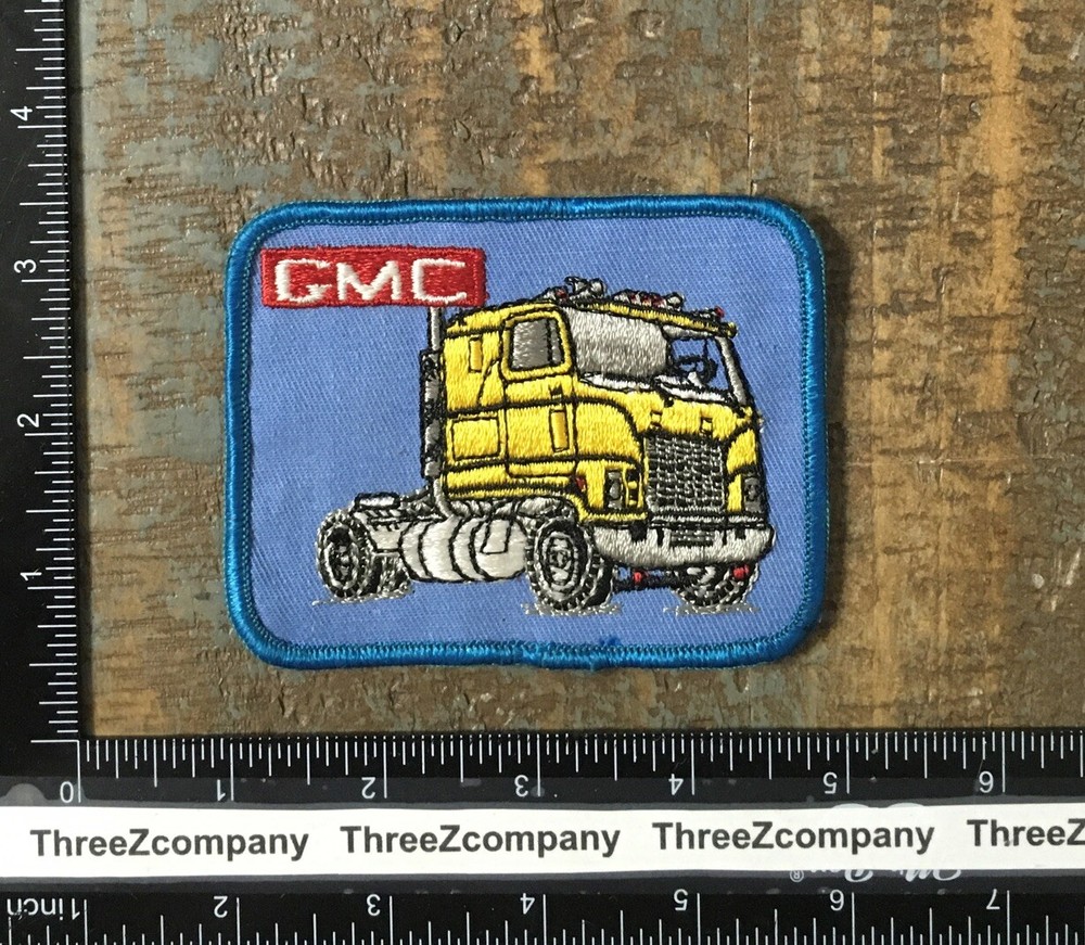 Vintage 1970s GMC Semi Truck General Motors Logo Embroidered Patch