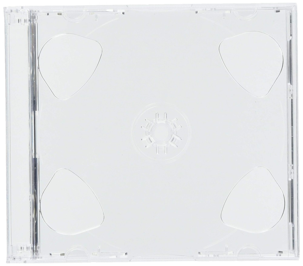 Comcom Cd Jewel Case 3 Disc Storage Transparent 10 Pieces 1.47Pound CDS3