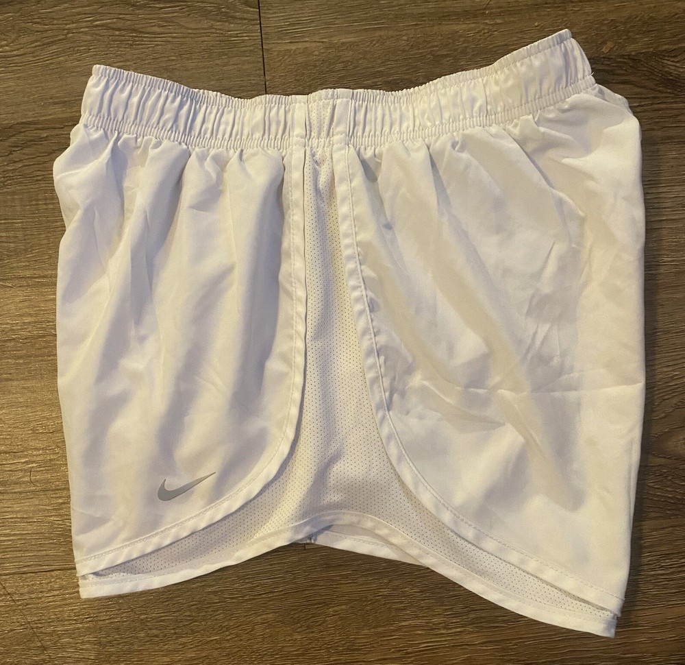 Nike Dri-Fit Womens White Athletic Shorts Sz M