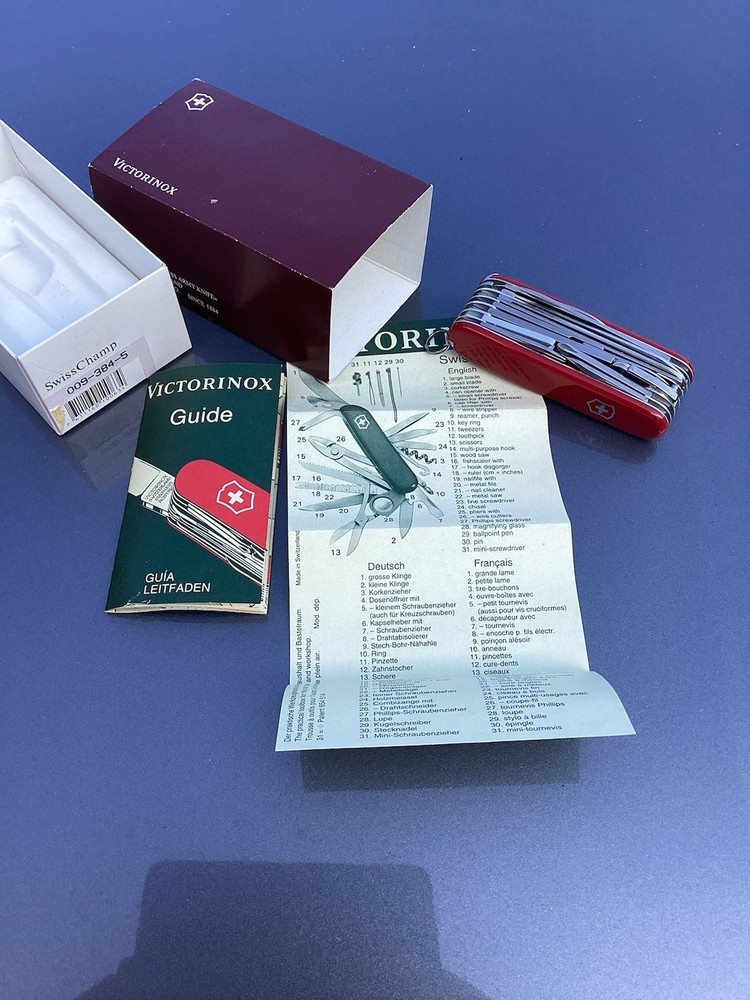 Victorinox Original Swiss Army Knife VTG 31 Tools Mint Condition Unused