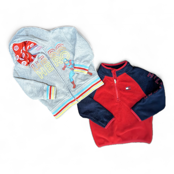 Boys 3T Marvel Avengers Tommy Hilfiger fleece sweatshirts 2-pack