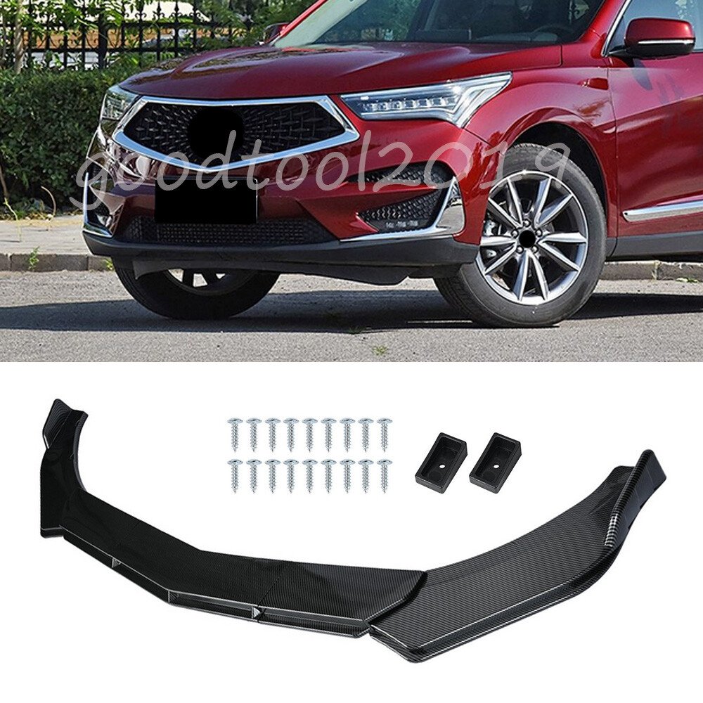 Carbon Fiber Front Bumper Lip Spoiler Splitters for Acura RDX 2007-2024