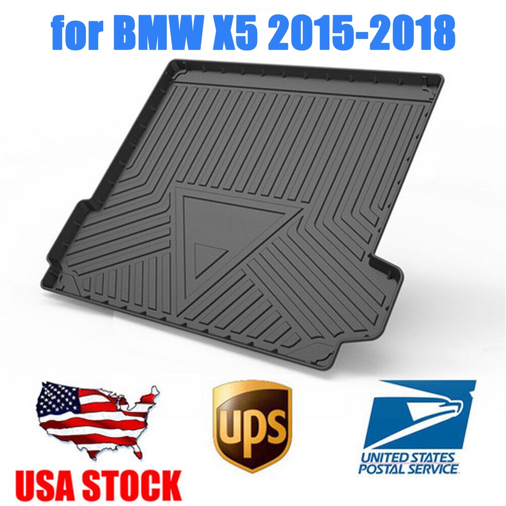 Durable Waterproof Cargo Liner Set for BMW X5 2015-2018 Easy Clean Trunk Mat