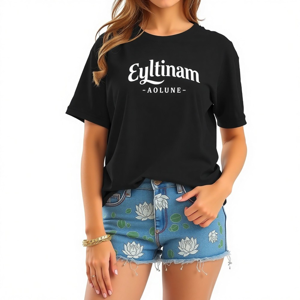 Stylish Eylinam - AOLUNE Graphic Tee for Women Casual Summer Fashion
