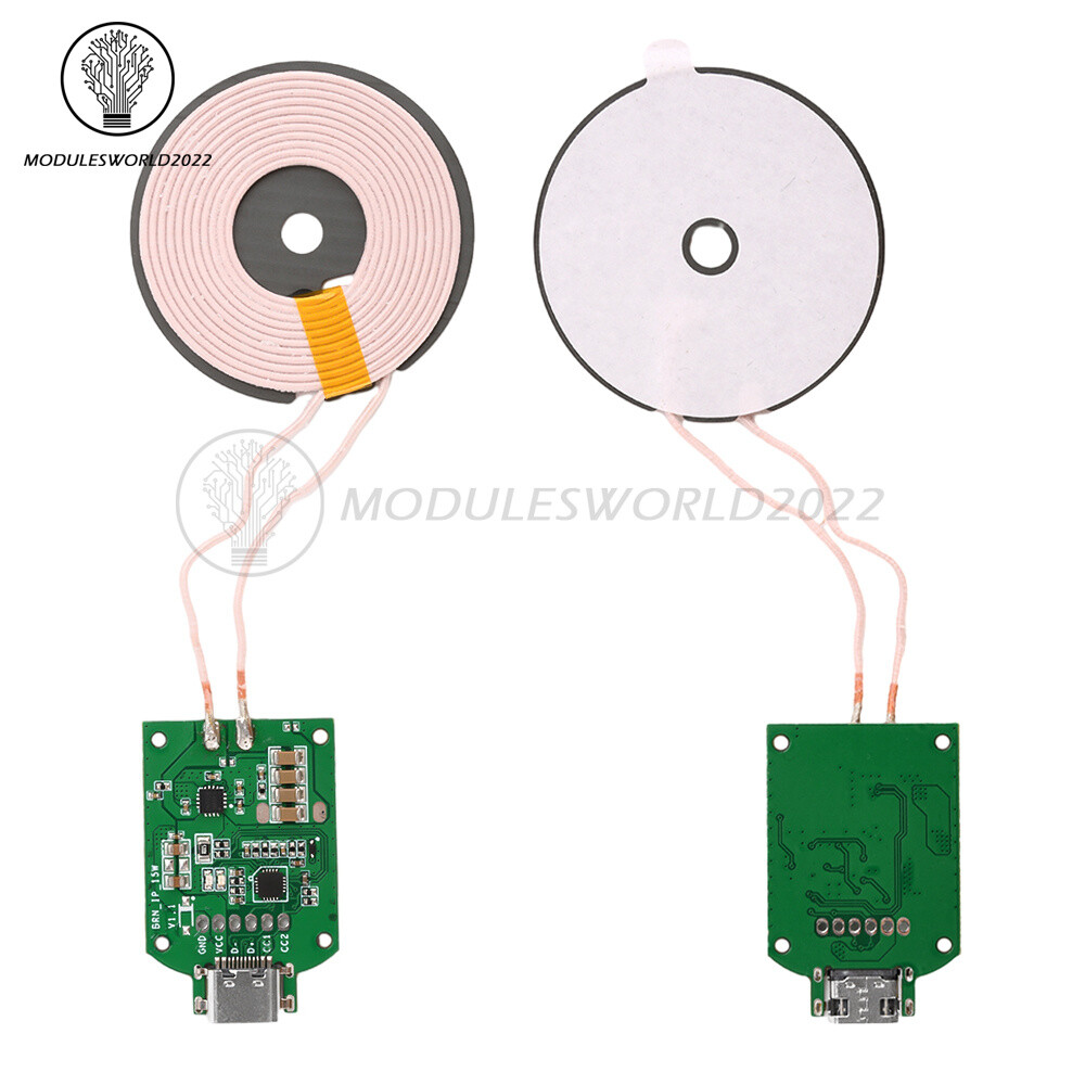 15W Fast Wireless Charger PCBA Circuit Board Transmitter Module Type-C Universal
