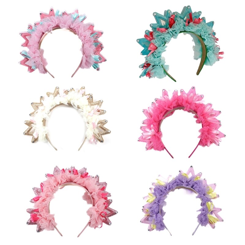 Lace Pleated Mini Headband Hair Hoop Couple Gift Romantic Amusement