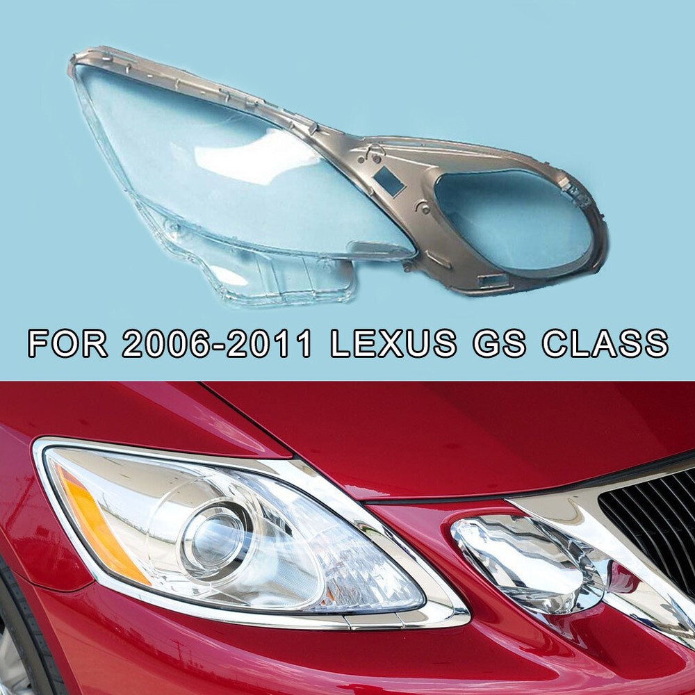 Fit For 2006-2011 Lexus GS Class Transparent Headlight Cover Lens Right Shell