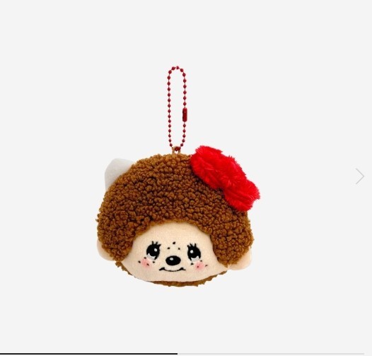 Sanrio Hello Kitty and Monchhichi Cute Zipper Pouch Keychain Charm