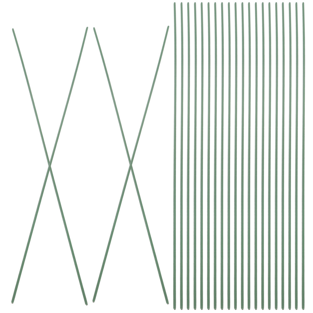 100 Pcs Hanging Flowers Artificial Decor Fake Plants Wire Pole