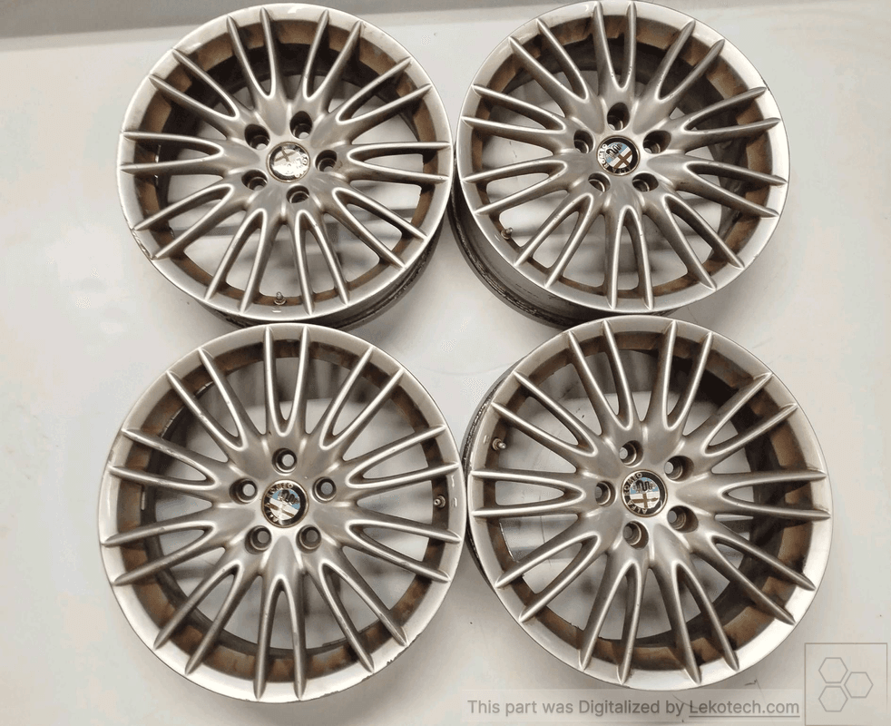7.5Jx17H2 Disco ruota post. in lega SX ALFA ROMEO 159 (X8) 2.0 JTDm SW