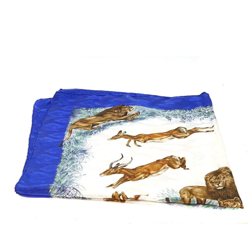 Hermes Carres 90 Kenya Silk Scarf Large Luxury Fashion Accessory