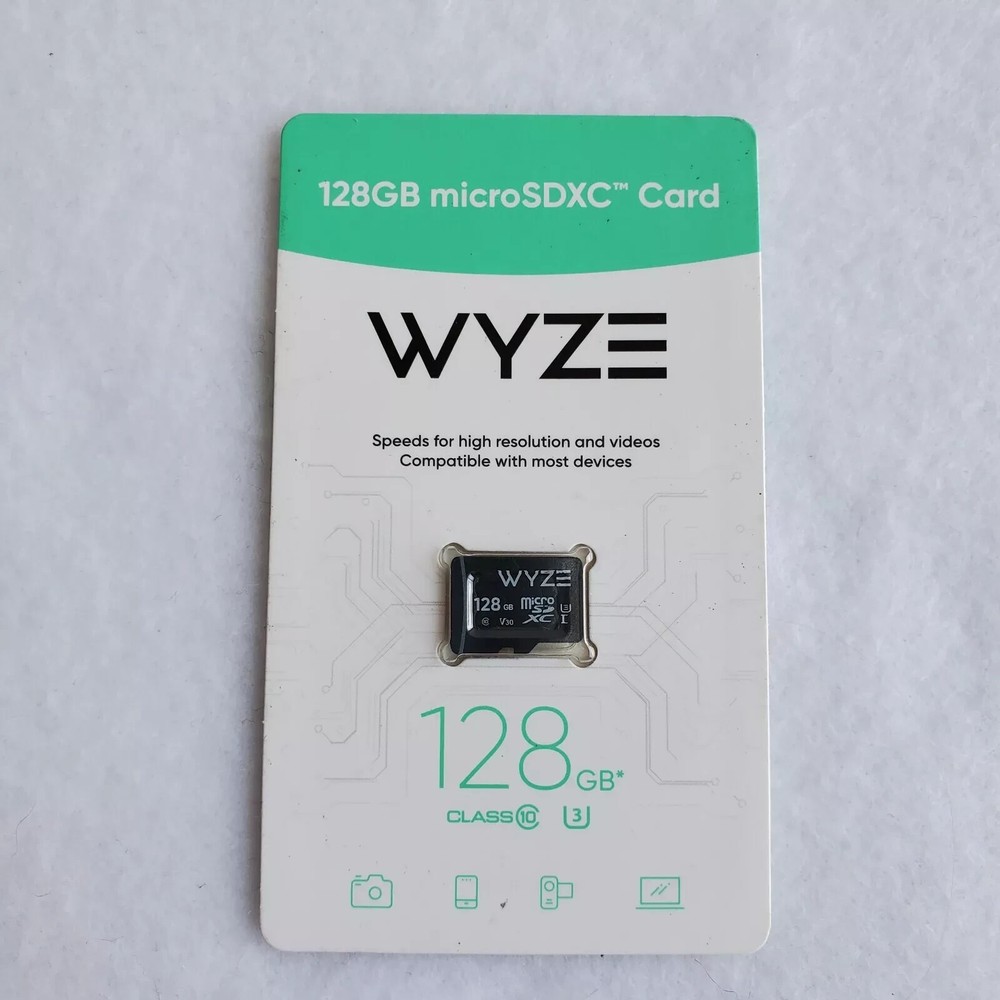 NEW OEM WYZE 128GB microSDXC Card Expandable Storage Class 10 micro SD Black