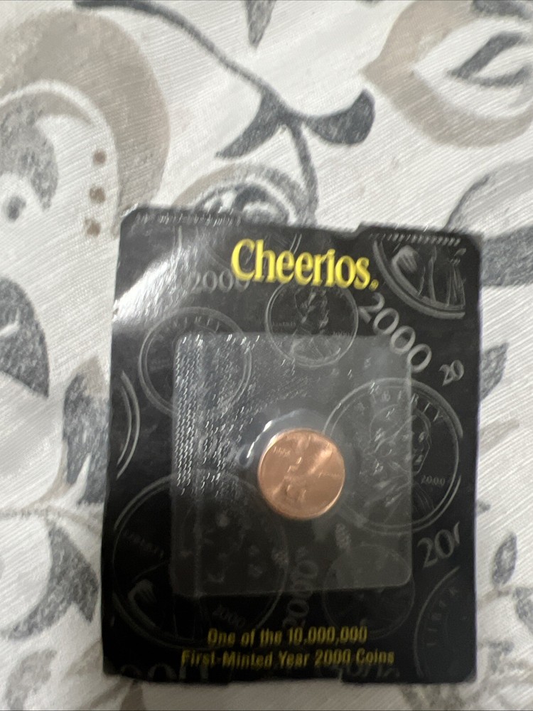 2000 Cheerios Lincoln Cent Sealed in Original Packaging US Mint Penny