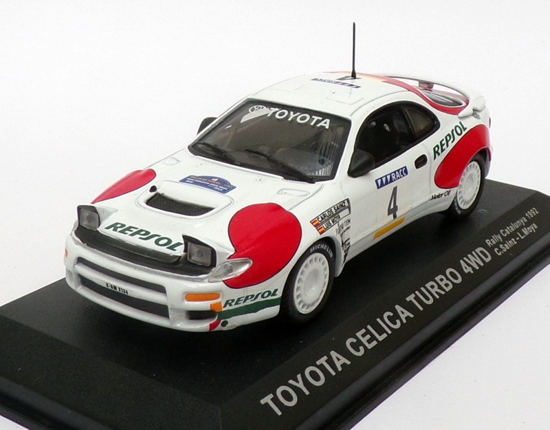 Altaya 1/43 Toyota Celica Turbo 4WD Catalunya 1992 #4 Sainz Moya Scale Model