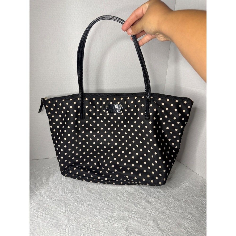 Kate Spade New York Polka Dot Nylon Tote Bag Shoulder Purse