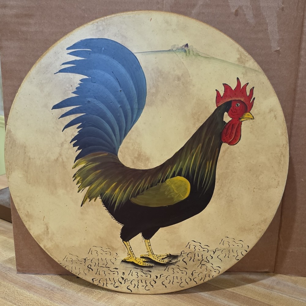 Harvest Giftcraft Inc. Rooster Collector Plate Wall Hanging Wood Multicolor 580…