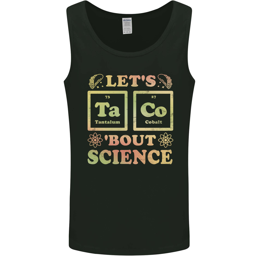 Let's Taco Bout Science Periodic Table Funny Mens Vest Tank Top