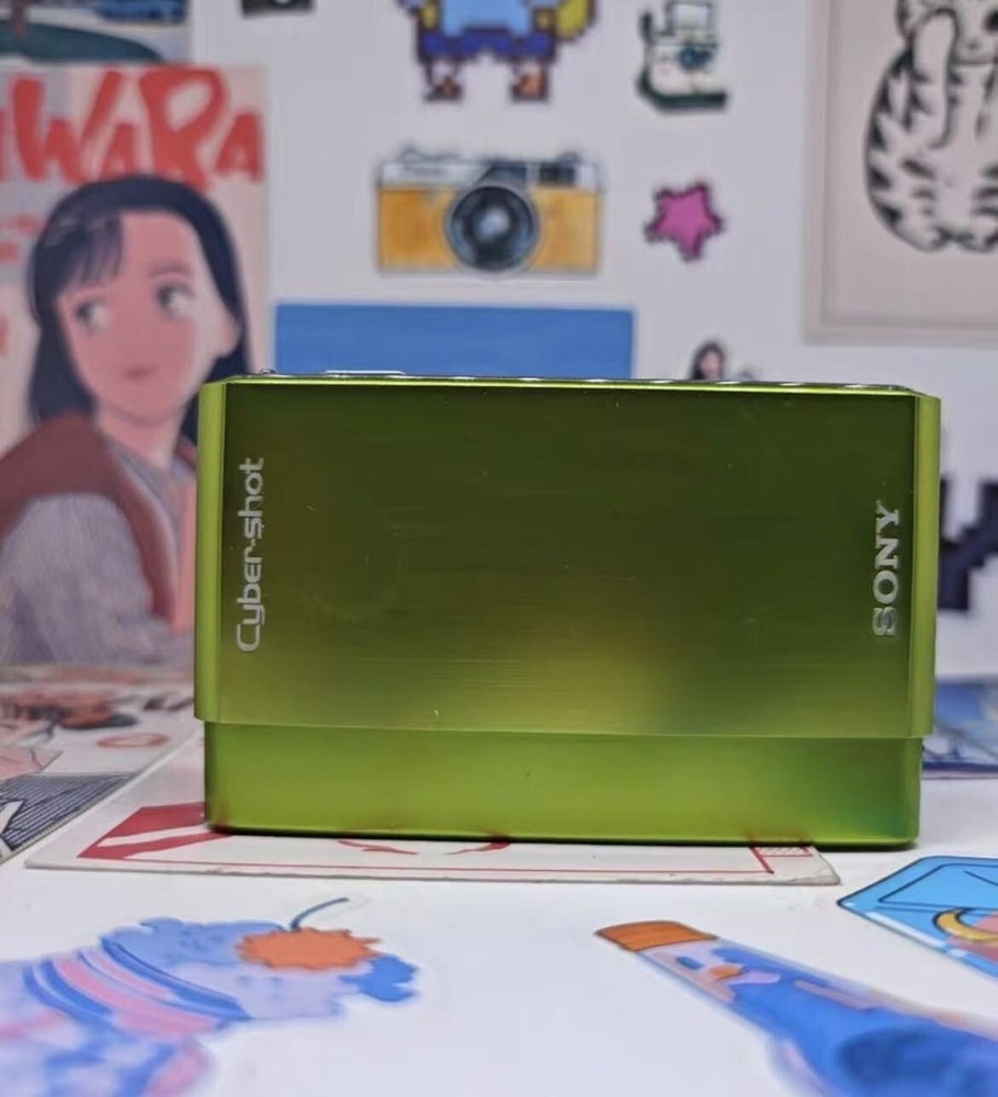 SONY Cyber Shot DSC-T77  Digital 4.0x Optical Zoom Camera  Green English