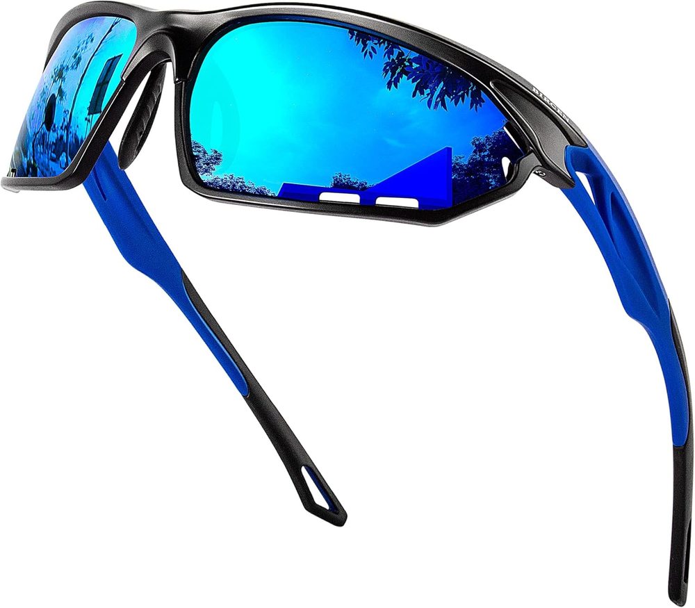 Polarized Sport Sunglasses for Men - Women UV Protection Shades for Motorcycle G