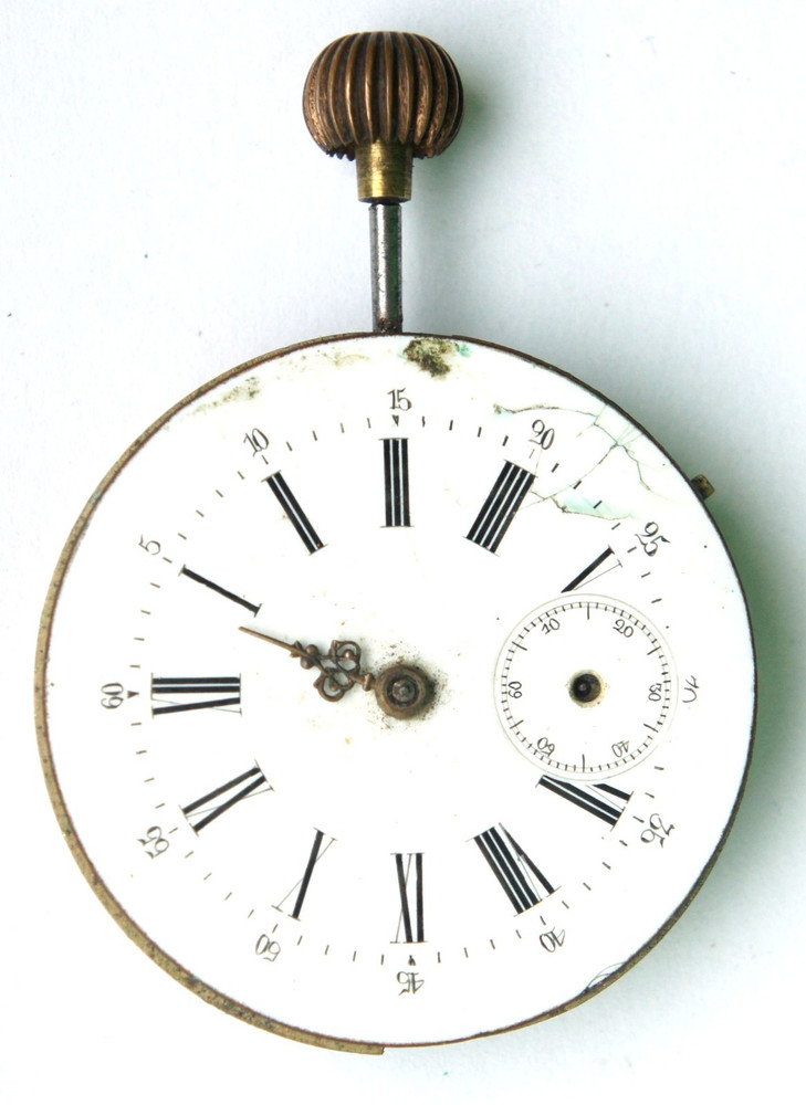 Swiss Pocket Watch Movement Read ! Parts Repair