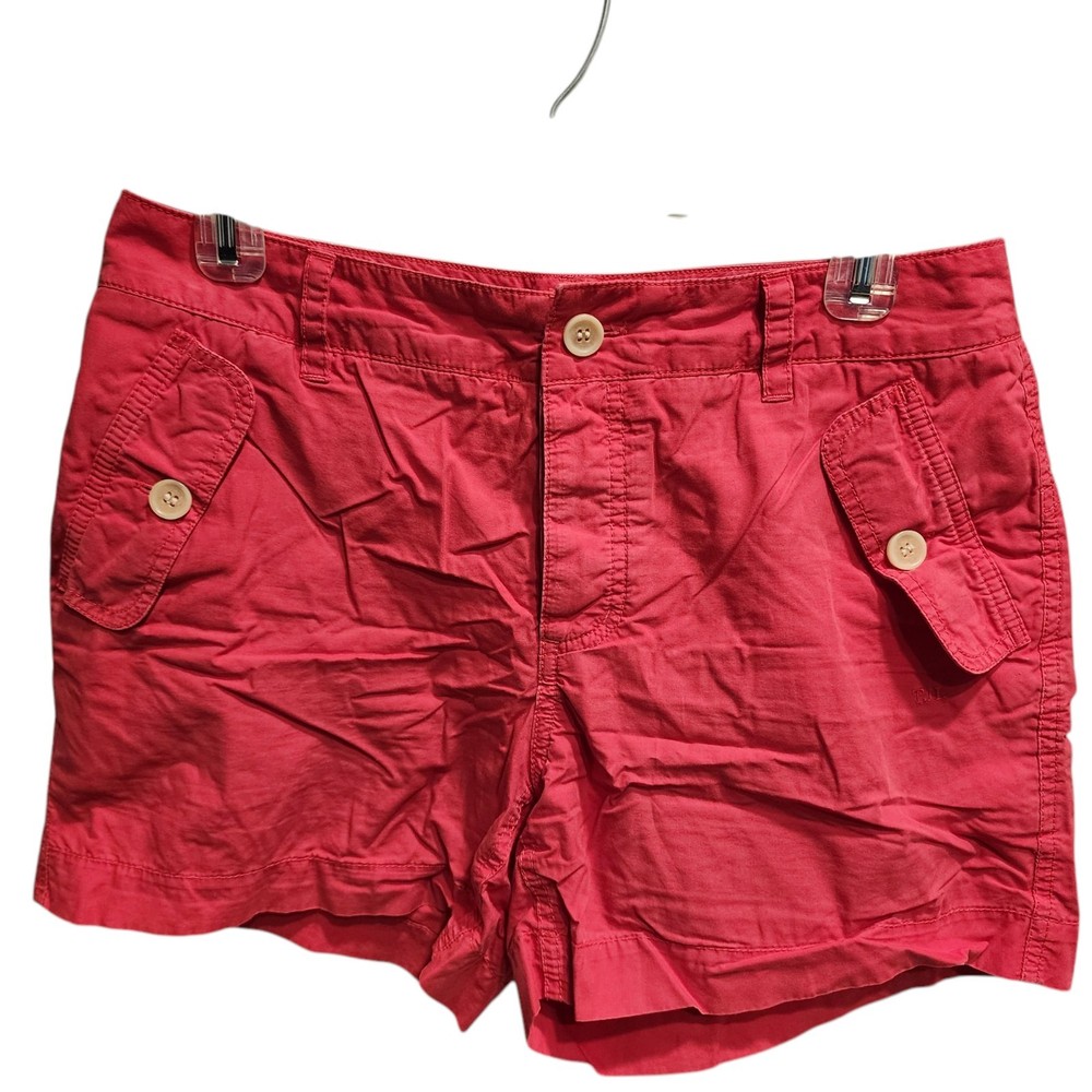 Tommy Hilfiger Women's Salmon Cotton Two Pocket Short Size 6